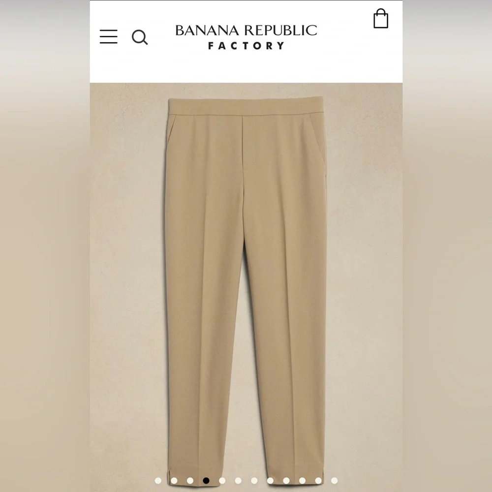 NWOT Banana Republic Hayden Tapered Pants Size 4P - Picture 2 of 10